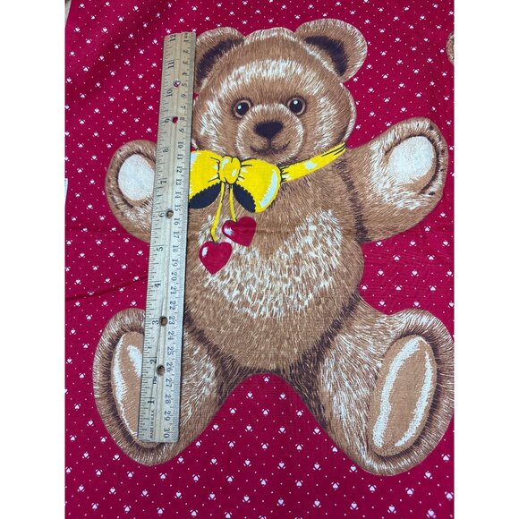 Vintage 1/2 yard x 44" Hallmark Teddy Bear Fabric - Picture 5 of 16